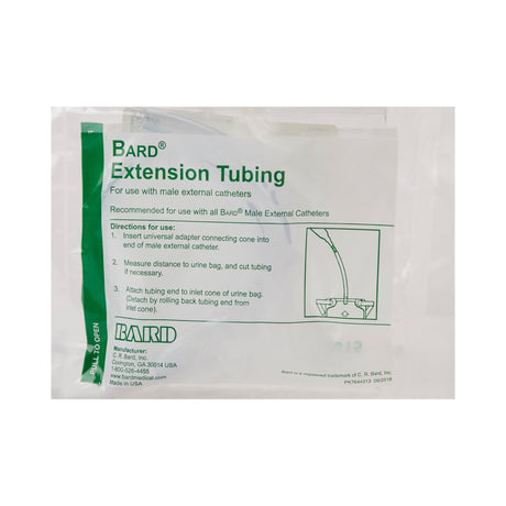 Tube, Leg Bag Extension Bard® 18 Inch Tube and Adapter, Reusable, Nonsterile - BeHope