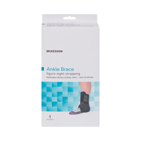 Ankle Brace McKesson Medium Lace-Up / Figure-8 Strap / Hook and Loop Closure Foot - BeHope