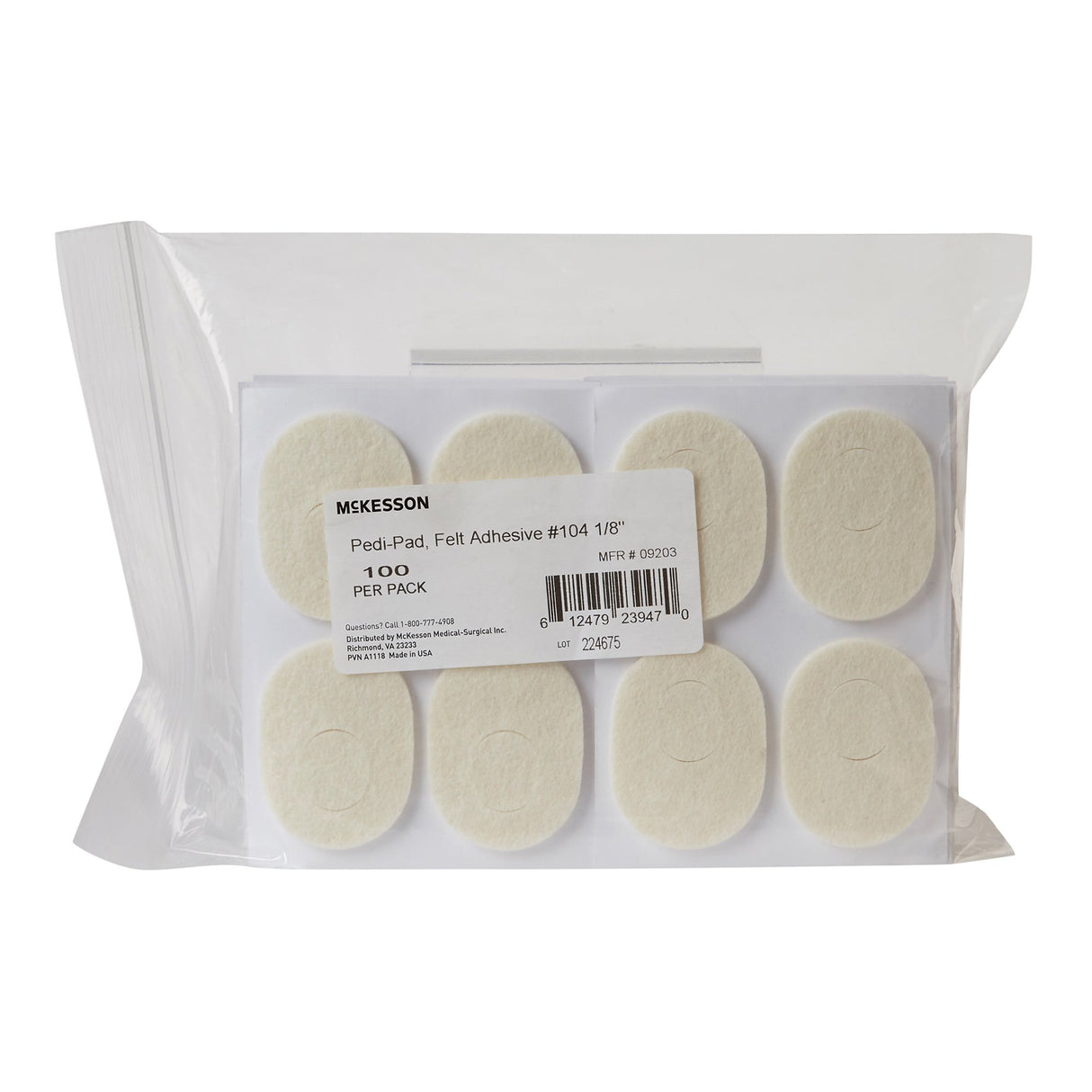 Foot Pad McKesson Pedi-Pad Size 104 Adhesive Foot - BeHope