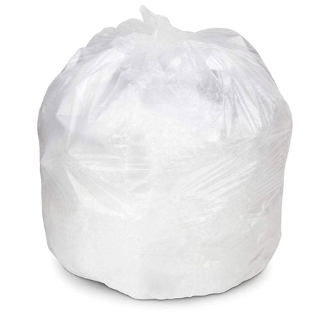 Trash Bag Colonial Bag 15 gal. Clear HDPE 8 Mic. 24 X 33 Inch X-Seal Bottom Coreless Roll