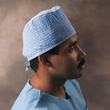 Surgeon Cap Halyard One Size Fits Most Blue Tie Closure