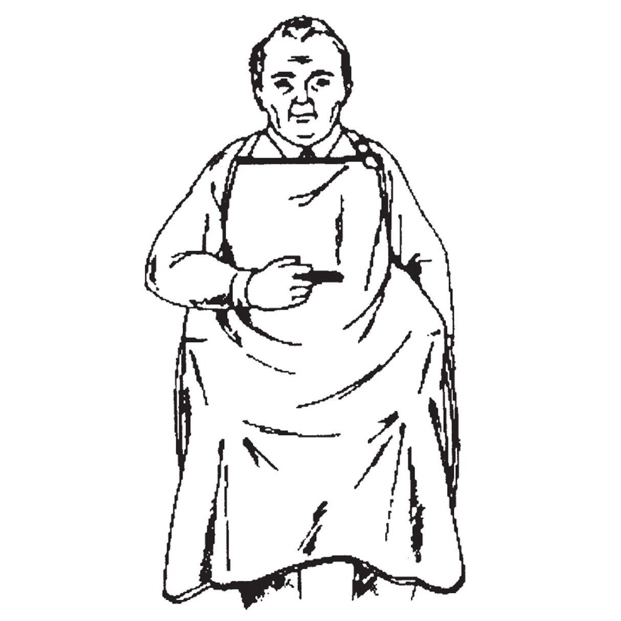 Smoker's Apron No-Flame™ One Size Fits Most Pullover Style White Reusable - BeHope