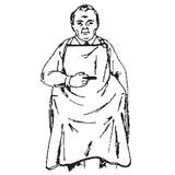 Smoker's Apron No-Flame™ One Size Fits Most Pullover Style White Reusable - BeHope