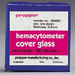 Hemacytometer Cover Glass Rectangle No. 4 Thickness 20 X 26 mm - BeHope