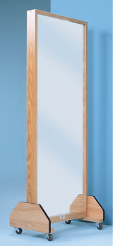 Glass Portable Mirror 27 X 72 Inch Oak - BeHope