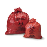 Biohazard Waste Bag Biohazard Symbol / Biohazardous Waste / Infectious Waste 12 to 16 gal. Red 25 X 34 Inch - BeHope