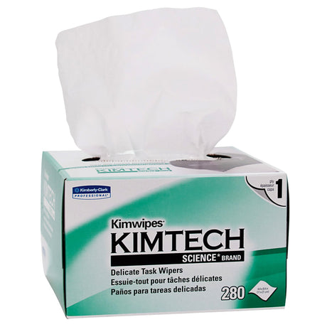 Delicate Task Wipe Kimtech Science™ Kimwipes™ Light Duty 286 Count Dispenser Box 4-2/5 X 8-2/5 Inch NonSterile Disposable - BeHope