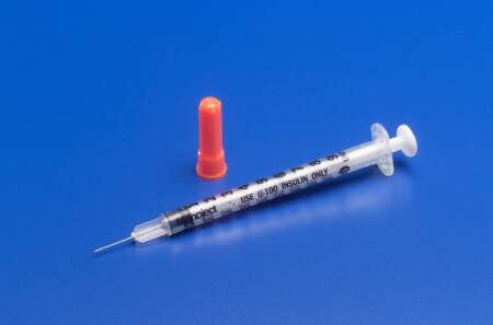 Standard Insulin Syringe with Needle Monoject™ 0.5 mL 1/2 Inch 29 Gauge NonSafety Regular Wall - BeHope