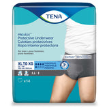 Male Adult Absorbent Underwear TENA ProSkin Pull On with Tear Away Seams X-Large Disposable Moderate Absorbency