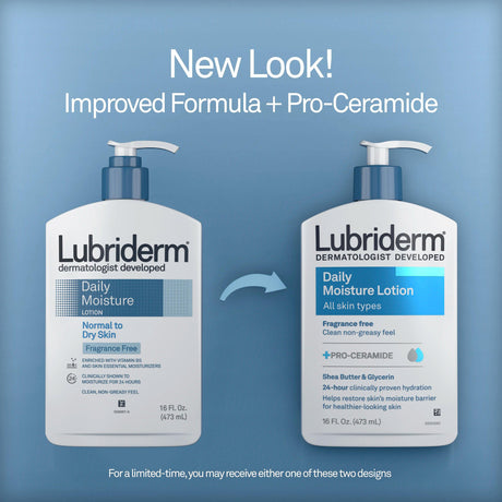Hand And Body Moisturizer Lubriderm® Fragrance Free for Sensitive Skin - BeHope