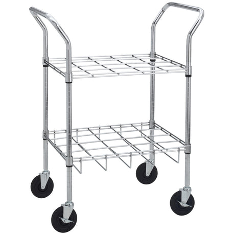 Chrome Oxygen Cylinder Cart - BeHope