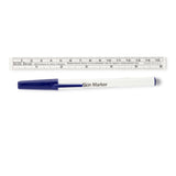 Skin Marker with Ruler Devon™ Gentian Violet Ink Sterile Full Size Regular Tip - BeHope