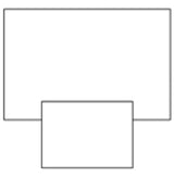 Table Cover 73-3/4 W X 110 L Inch / Skirt:60 X 44 Inch For Overhead Table - BeHope