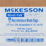 Biohazard Waste Bag McKesson Biohazard Symbol / Infectious Waste 45 to 55 gal. Red 40 X 55 Inch - BeHope