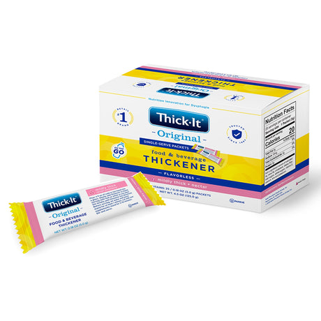 Food and Beverage Thickener Thick-It® Original 5 Gram Individual Packet Unflavored Powder IDDSI Level 2 Mildly Thick - BeHope