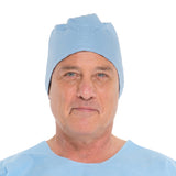 Surgeon Cap Halyard One Size Fits Most Blue Tie Closure - BeHope