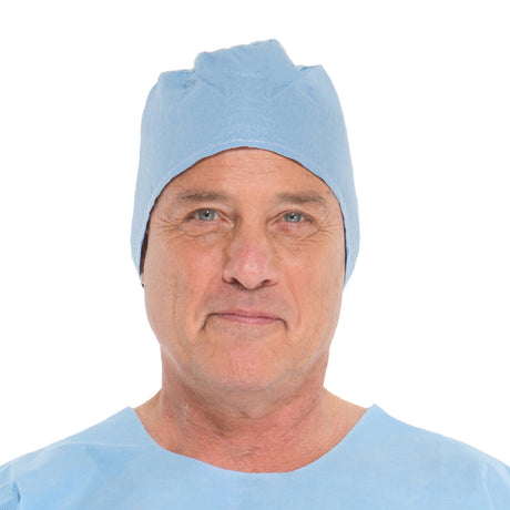 Surgeon Cap Halyard One Size Fits Most Blue Tie Closure - BeHope