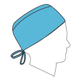 Surgeon Cap Halyard One Size Fits Most Blue Tie Closure - BeHope
