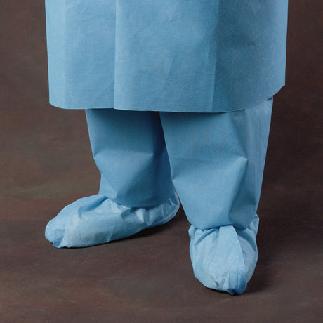 Shoe Cover Halyard One Size Fits Most Shoe High Without Tread Blue NonSterile - BeHope