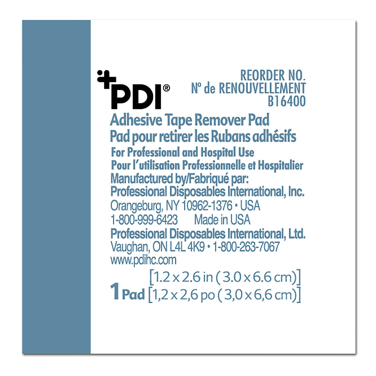 Adhesive Remover PDI® Wipe 100 per Box Alcohol Based - BeHope