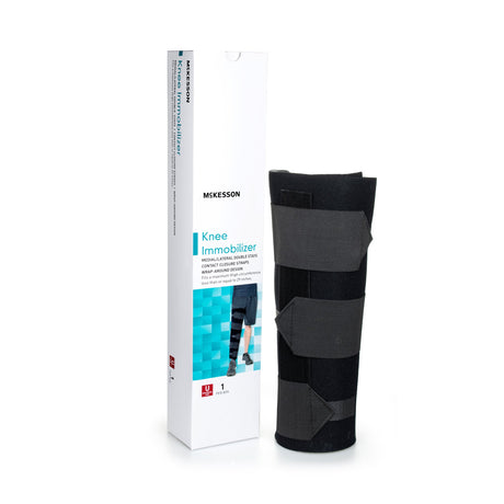 Knee Immobilizer McKesson One Size Fits Most Hook and Loop Closure Up to 29 Inch Thigh Circumference 14 Inch Length Left or Right Knee - BeHope