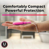 Tampon U by Kotex® Click® Regular Absorbency Plastic Applicator Individually Wrapped - BeHope