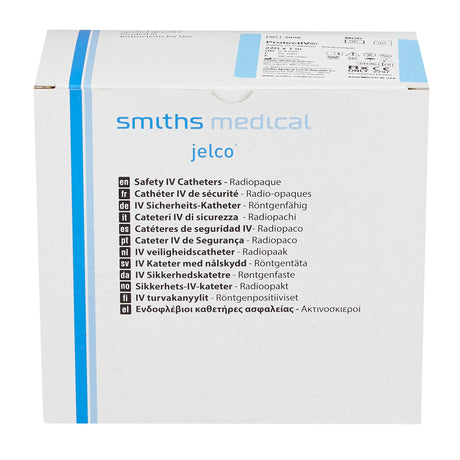 Peripheral IV Catheter Protectiv® 22 Gauge 1 Inch FEP Polymer Straight Hub Non Blood Control Sliding Safety - BeHope