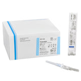 Peripheral IV Catheter Protectiv® 22 Gauge 1 Inch FEP Polymer Straight Hub Non Blood Control Sliding Safety - BeHope