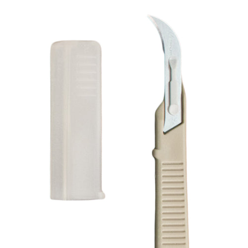 Scalpel n° 12 jetable générique, boîte de 10 avec protection de sécurité