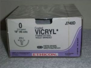 Absorbable Suture With Needle Coated Vicryl™ Polyglactin 910 Braided General Use - BeHope