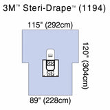 Orthopedic Drape 3M™ Steri-Drape™ Arthroscopy Drape with Pouch 89 W X 125 L Inch Sterile - BeHope