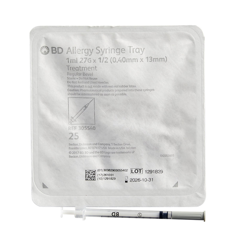 Standard Allergy Tray Precisionglide™ 27 Gauge Nonsafety for Specimen Collection - BeHope