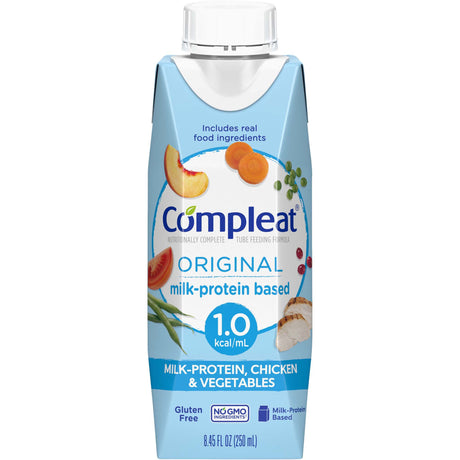 Tube Feeding Formula Compleat® Original Unflavored Liquid 8.45 oz. Reclosable Carton - BeHope
