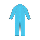 Coverall 2X-Large Blue Disposable NonSterile - BeHope
