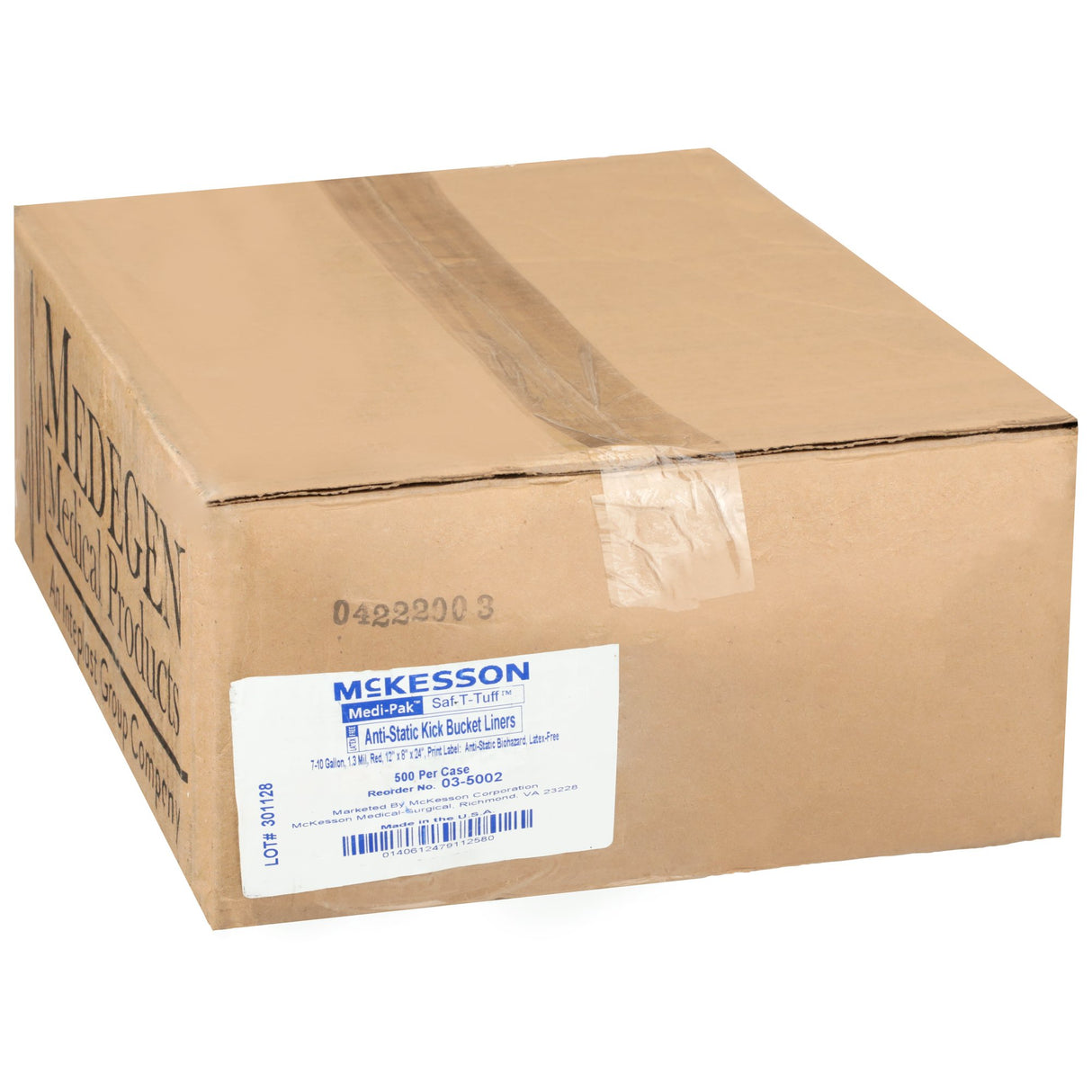 Kick Bucket Waste Bag McKesson Biohazard Symbol / Biohazard / Anti-Static 7 to 10 gal. Red 8 X 12 X 24 Inch - BeHope