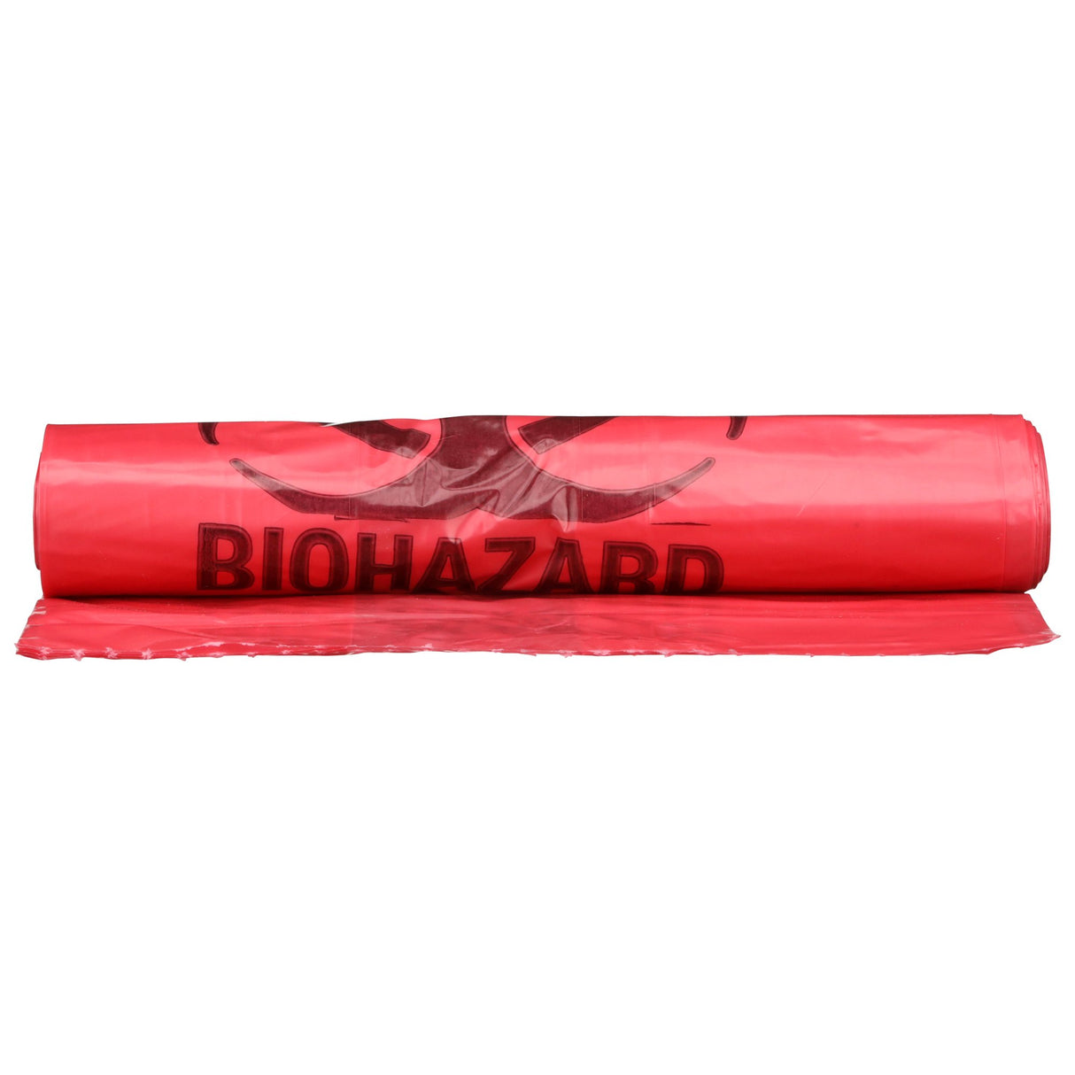 Kick Bucket Waste Bag McKesson Biohazard Symbol / Biohazard / Anti-Static 7 to 10 gal. Red 8 X 12 X 24 Inch - BeHope