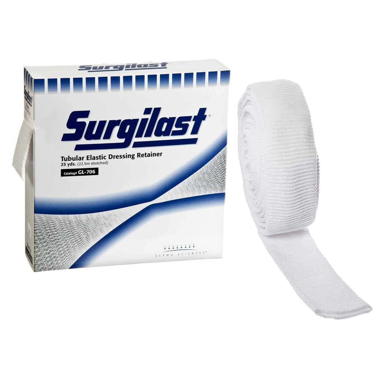 Elastic Net Retainer Dressing Surgilast® Tubular White Elastic Size 5-1/2 25 Yard Length Medium Head / Shoulder / Thigh NonSterile - BeHope