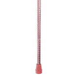 Folding Cane Switch Sticks Aluminum 32 to 37 Inch Height Rose Gold - BeHope