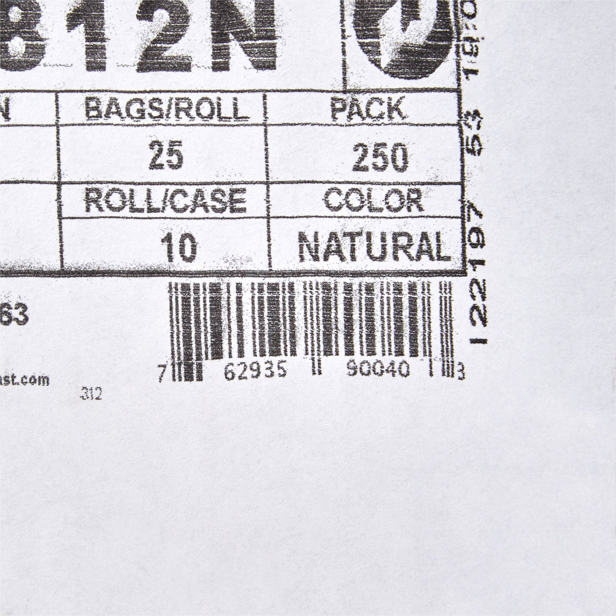 Trash Bag McKesson 45 gal. Clear HDPE 12 Mic. 40 X 48 Inch Star Seal Bottom Coreless Roll