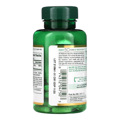 Vitamin C Supplement Nature's Bounty 500 mg Strength Capsule 100 per Bottle