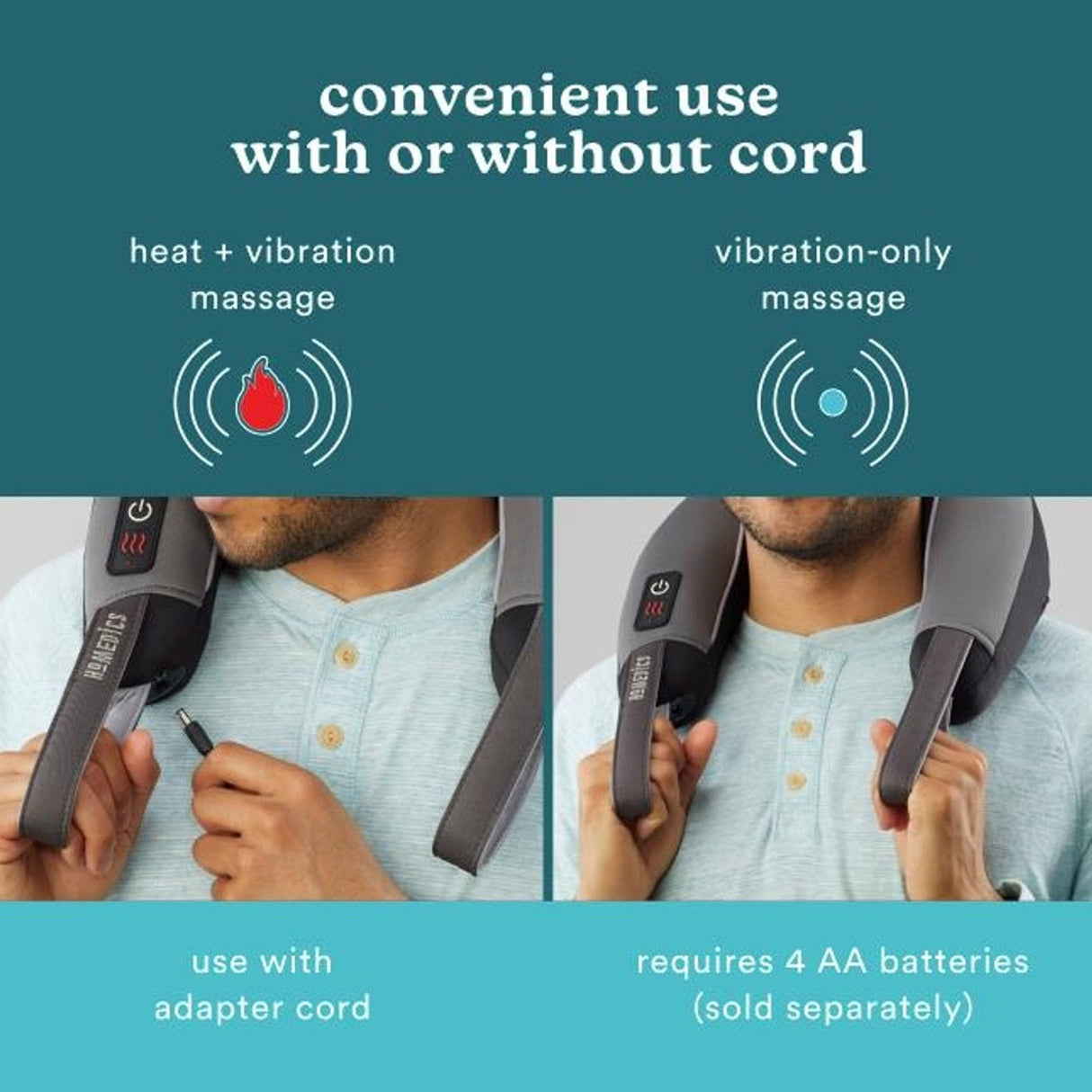 Hand-Held Neck Massager with Heat HoMedics® Pro Therapy - BeHope