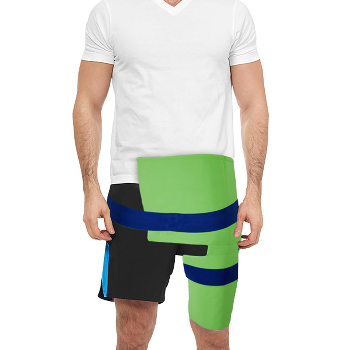Cold Pack with Wrap Polar Ice® Hip / Shoulder One Size Fits Most 2 X 10 X 10 Inch Fleece / Water Reusable - BeHope