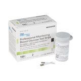 Blood Glucose Test Strips McKesson TRUE METRIX® PRO 100 Strips per Pack - BeHope