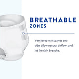 Unisex Adult Incontinence Brief Prevail® Breezers® Medium Disposable Heavy Absorbency - BeHope