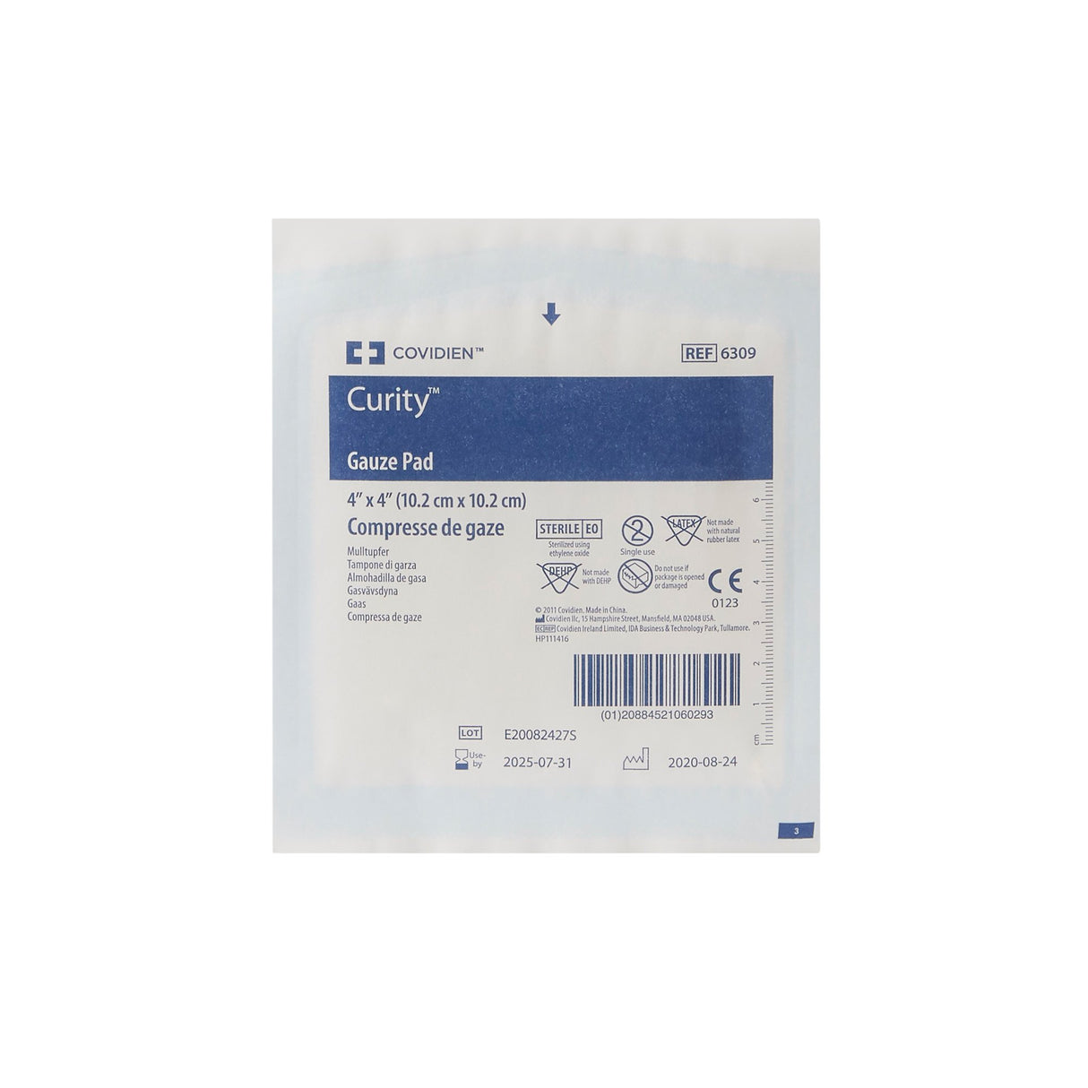 Gauze Sponge Curity™ 4 X 4 Inch 12-Ply Sterile 1 per Pack - BeHope