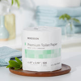Toilet Tissue McKesson Premium White 2-Ply Standard Size Cored Roll 500 Sheets 4 X 4-1/2 Inch - BeHope