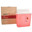 Mailback Sharps Container Sharps Assure Translucent Red Base 12-1/4 L X 4-3/4 W X 10-1/2 H Inch Horizontal Entry 1.35 Gallon - BeHope