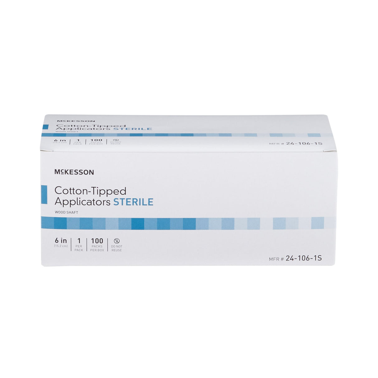 Swabstick McKesson Cotton Tip Wood Shaft 6 Inch Sterile 1 per Pack - BeHope