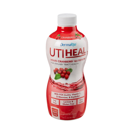 Oral Supplement UTIHeal™ Cranberry Flavor Liquid 30 oz. Bottle - BeHope