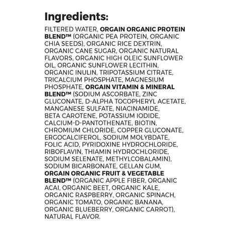 Oral Supplement Organic Nutrition™ Vegan Vanilla Bean Flavor Liquid 11 oz. Carton - BeHope